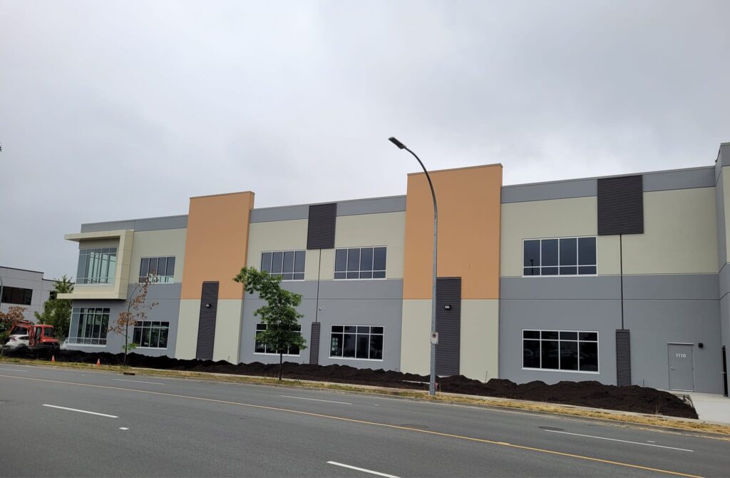 Commercial painting contractor in Vancouver applying industrial coating