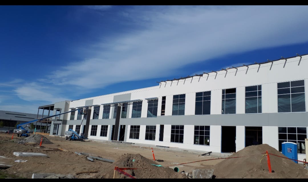 Commercial painting contractor in Vancouver applying industrial coating